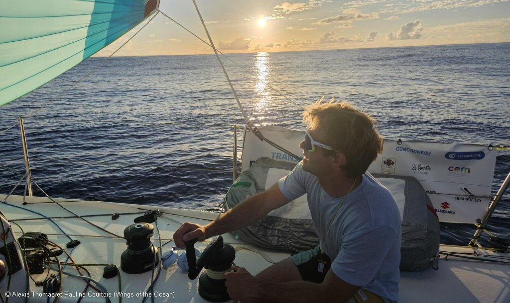 Lola Billy und Corentin Horeau während ihrer Remontada auf der Transat Paprec