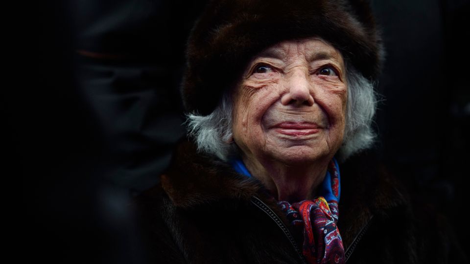 Margot Friedländer bei einer Gedenkveranstaltung in Berlin