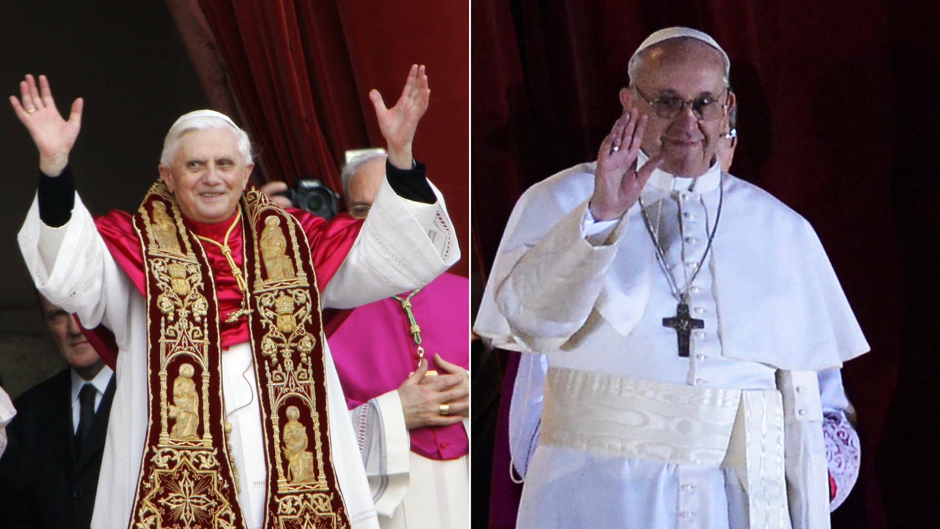 Fumée blanche annonçant l'élection d'un nouveau pape au Vatican