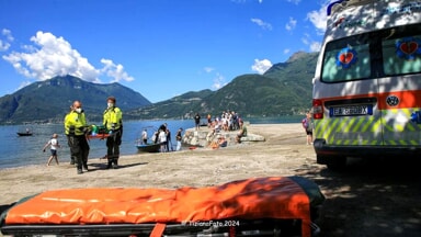 Soccorso durante incidente in barca sul Lago di Como