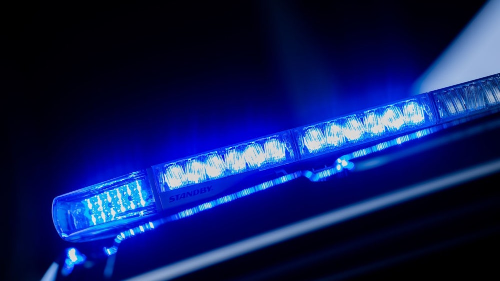 Verkehrsunfall in Kleve – Ein Einsatzfahrzeug am Unfallort