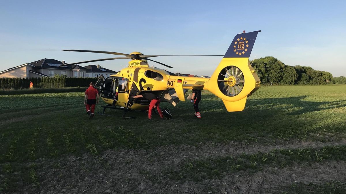 Einsatz der Feuerwehr in Braunschweig-Lamme nach einer Grillexplosion