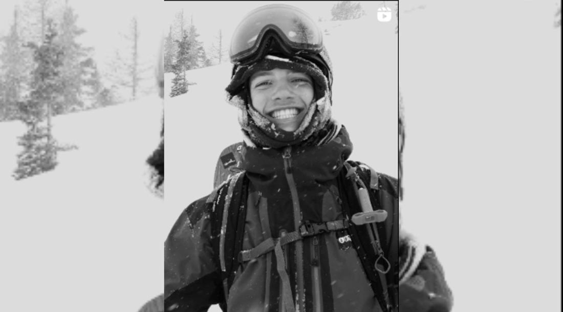 Eliot Dänzer bei einem Freeride-Contest am Eiger