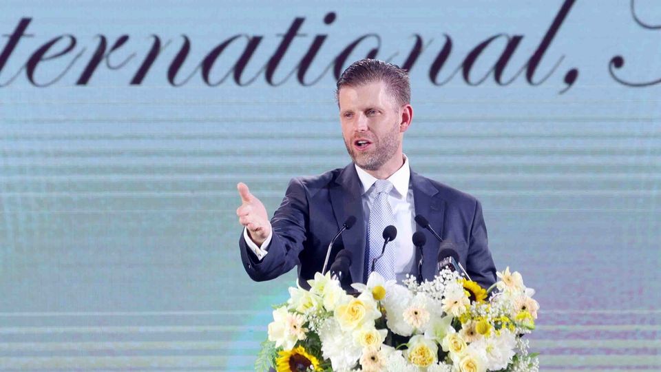 Eric Trump bei der Grundsteinlegung des Trump-Luxusresorts in Vietnam
